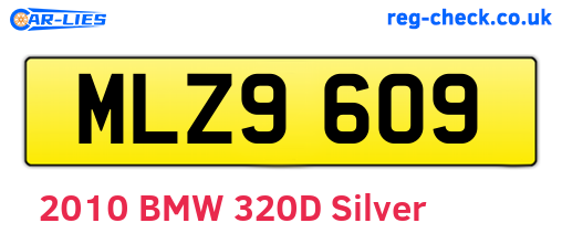 MLZ9609 are the vehicle registration plates.