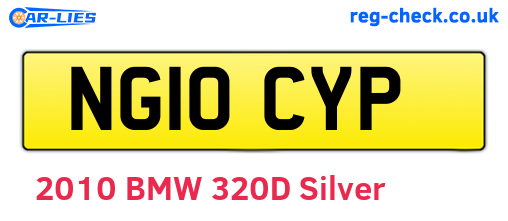 NG10CYP are the vehicle registration plates.