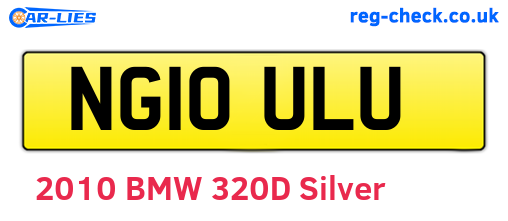 NG10ULU are the vehicle registration plates.
