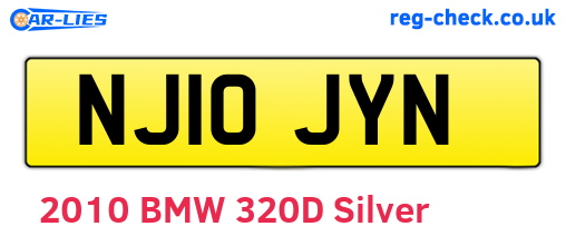 NJ10JYN are the vehicle registration plates.