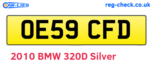 OE59CFD are the vehicle registration plates.
