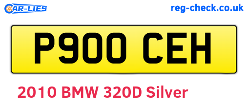 P900CEH are the vehicle registration plates.