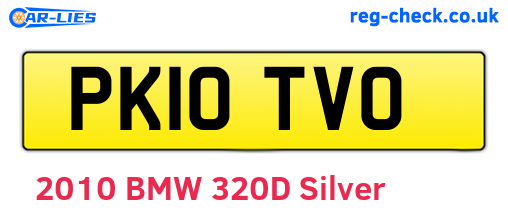 PK10TVO are the vehicle registration plates.