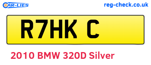 R7HKC are the vehicle registration plates.