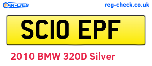 SC10EPF are the vehicle registration plates.