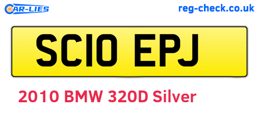 SC10EPJ are the vehicle registration plates.