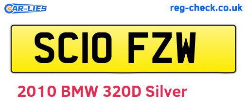 SC10FZW are the vehicle registration plates.