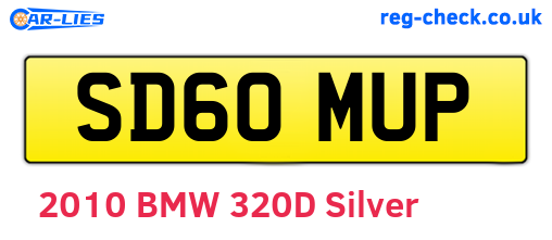 SD60MUP are the vehicle registration plates.