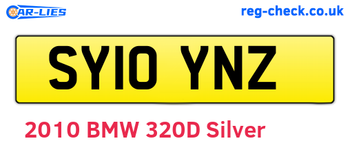 SY10YNZ are the vehicle registration plates.