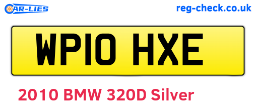 WP10HXE are the vehicle registration plates.