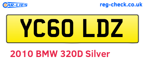 YC60LDZ are the vehicle registration plates.