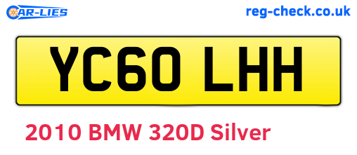 YC60LHH are the vehicle registration plates.