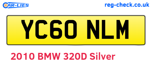 YC60NLM are the vehicle registration plates.