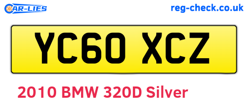 YC60XCZ are the vehicle registration plates.