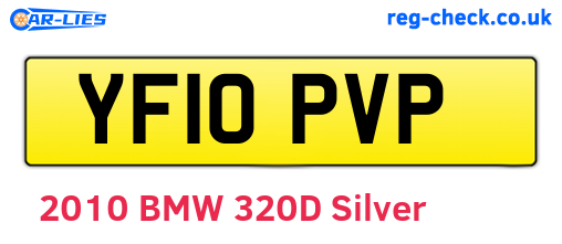 YF10PVP are the vehicle registration plates.