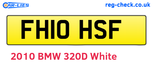 FH10HSF are the vehicle registration plates.