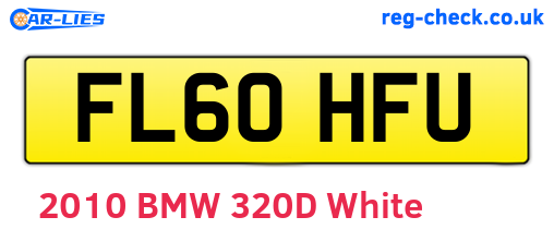 FL60HFU are the vehicle registration plates.