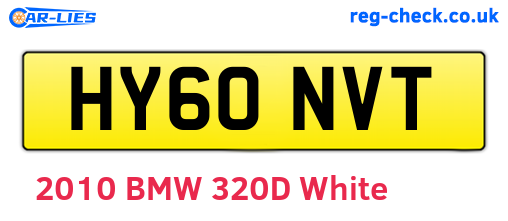 HY60NVT are the vehicle registration plates.