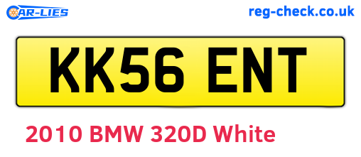 KK56ENT are the vehicle registration plates.