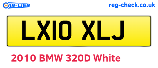 LX10XLJ are the vehicle registration plates.