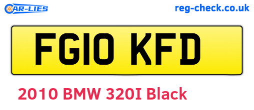 FG10KFD are the vehicle registration plates.