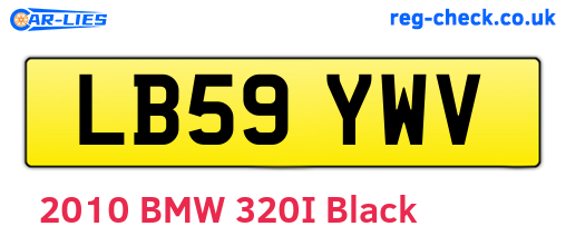 LB59YWV are the vehicle registration plates.