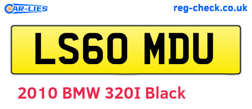 LS60MDU are the vehicle registration plates.