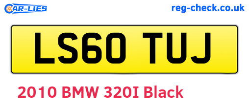 LS60TUJ are the vehicle registration plates.