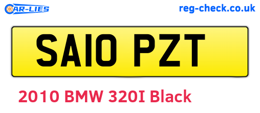 SA10PZT are the vehicle registration plates.
