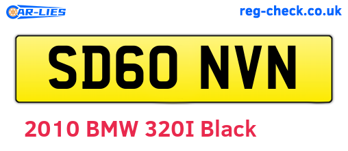 SD60NVN are the vehicle registration plates.