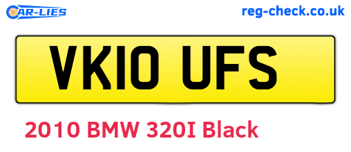 VK10UFS are the vehicle registration plates.