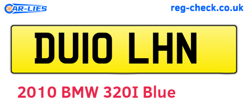 DU10LHN are the vehicle registration plates.