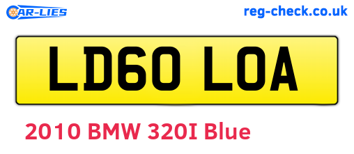 LD60LOA are the vehicle registration plates.
