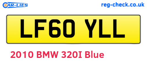 LF60YLL are the vehicle registration plates.