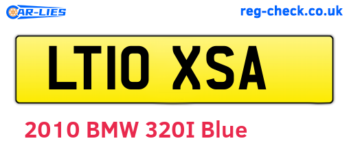 LT10XSA are the vehicle registration plates.
