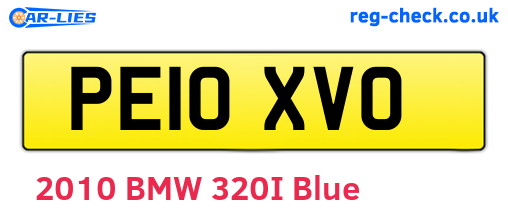 PE10XVO are the vehicle registration plates.