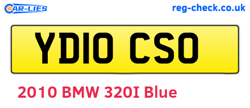 YD10CSO are the vehicle registration plates.