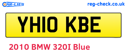 YH10KBE are the vehicle registration plates.