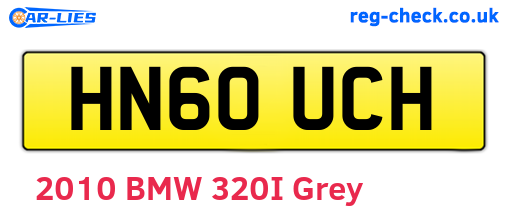 HN60UCH are the vehicle registration plates.