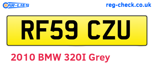 RF59CZU are the vehicle registration plates.