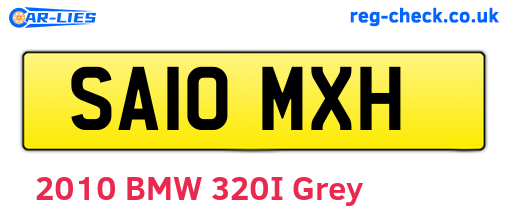 SA10MXH are the vehicle registration plates.