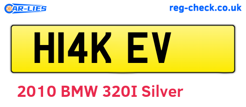 H14KEV are the vehicle registration plates.