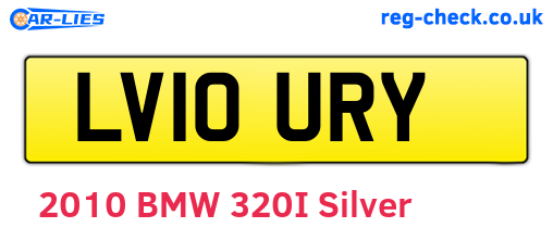 LV10URY are the vehicle registration plates.