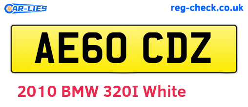 AE60CDZ are the vehicle registration plates.