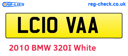 LC10VAA are the vehicle registration plates.