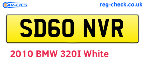SD60NVR are the vehicle registration plates.