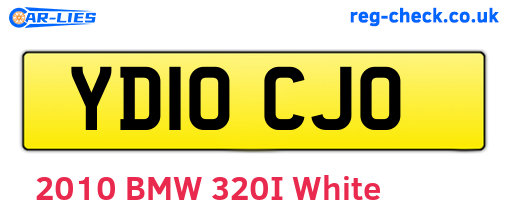 YD10CJO are the vehicle registration plates.