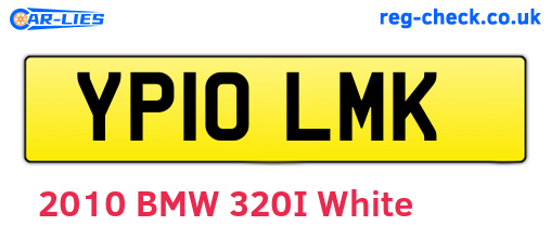YP10LMK are the vehicle registration plates.