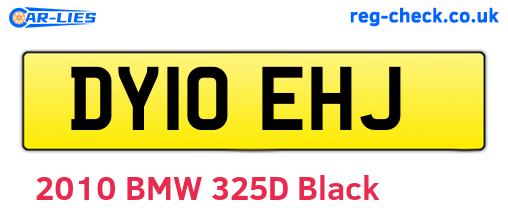 DY10EHJ are the vehicle registration plates.