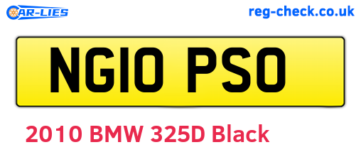 NG10PSO are the vehicle registration plates.